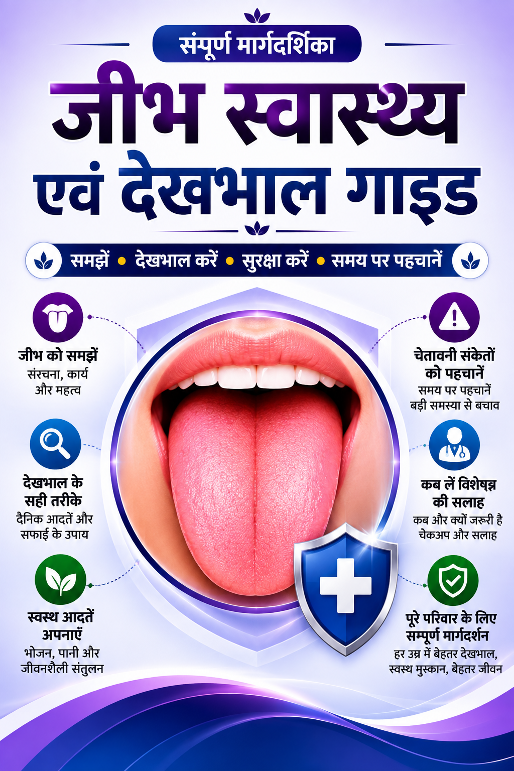 Cover of जीभ स्वास्थ्य एवं देखभाल गाइड — संपूर्ण मार्गदर्शिका