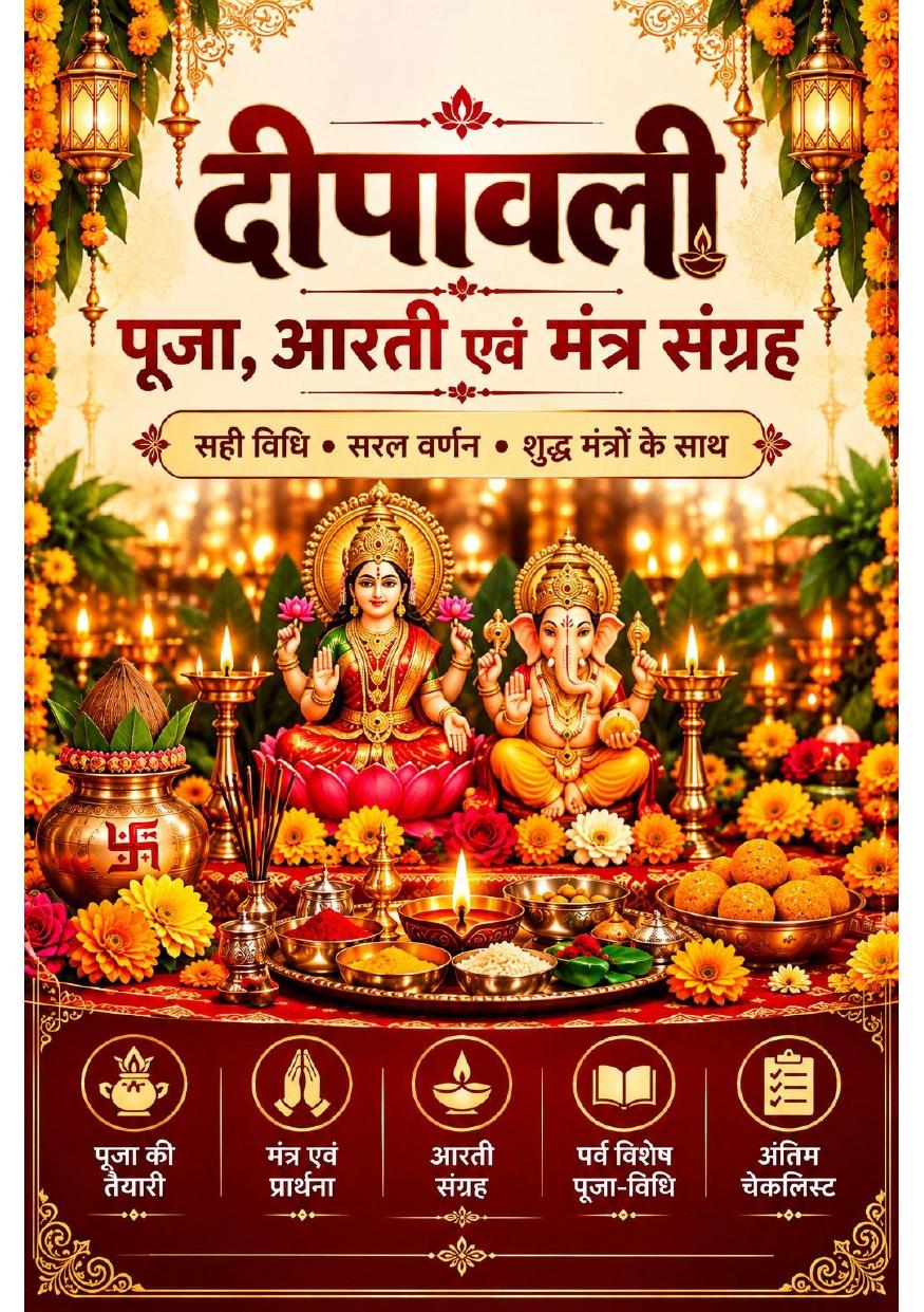 Cover of दीपावली पूजा, आरती एवं मंत्र संग्रह