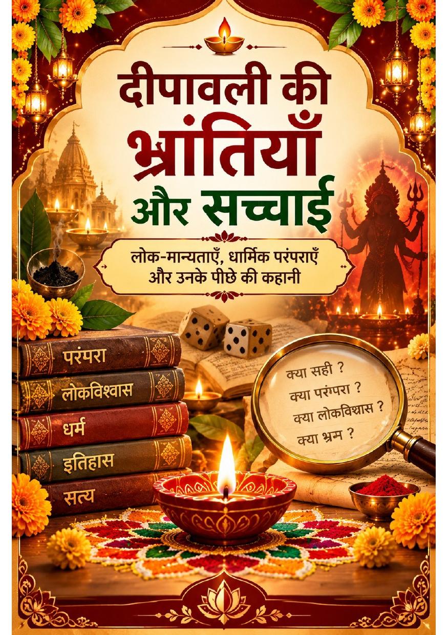 Cover of दीपावली की भ्रांतियां और सच्चाई